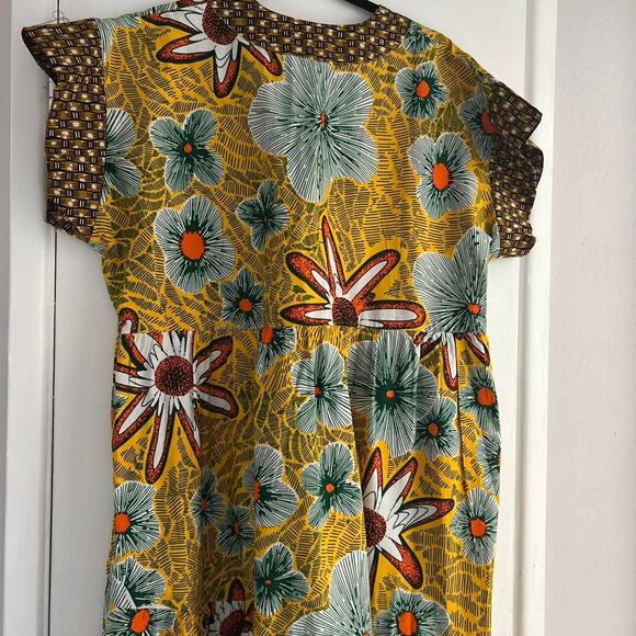 Kiki clothing NWT gorgeous vibrant African Inspired Empire Layered Dress  XXL - Picture 8 of 8